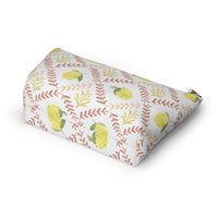 Lemon Tile Accessory Pouch w T-bottom in Pink